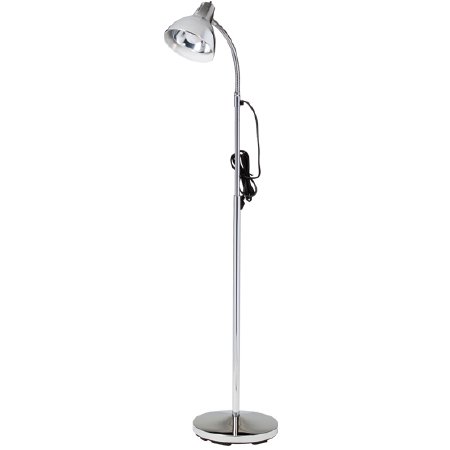 Lamp Gooseneck Exam Light Floor Standing Incandescent 60 Watt Chrome by Clinton Industries  ID T-10